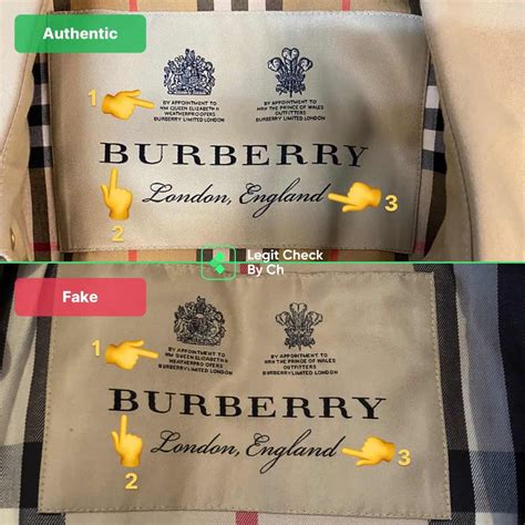 how to spot a fake burberry blue label|burberry coat false.